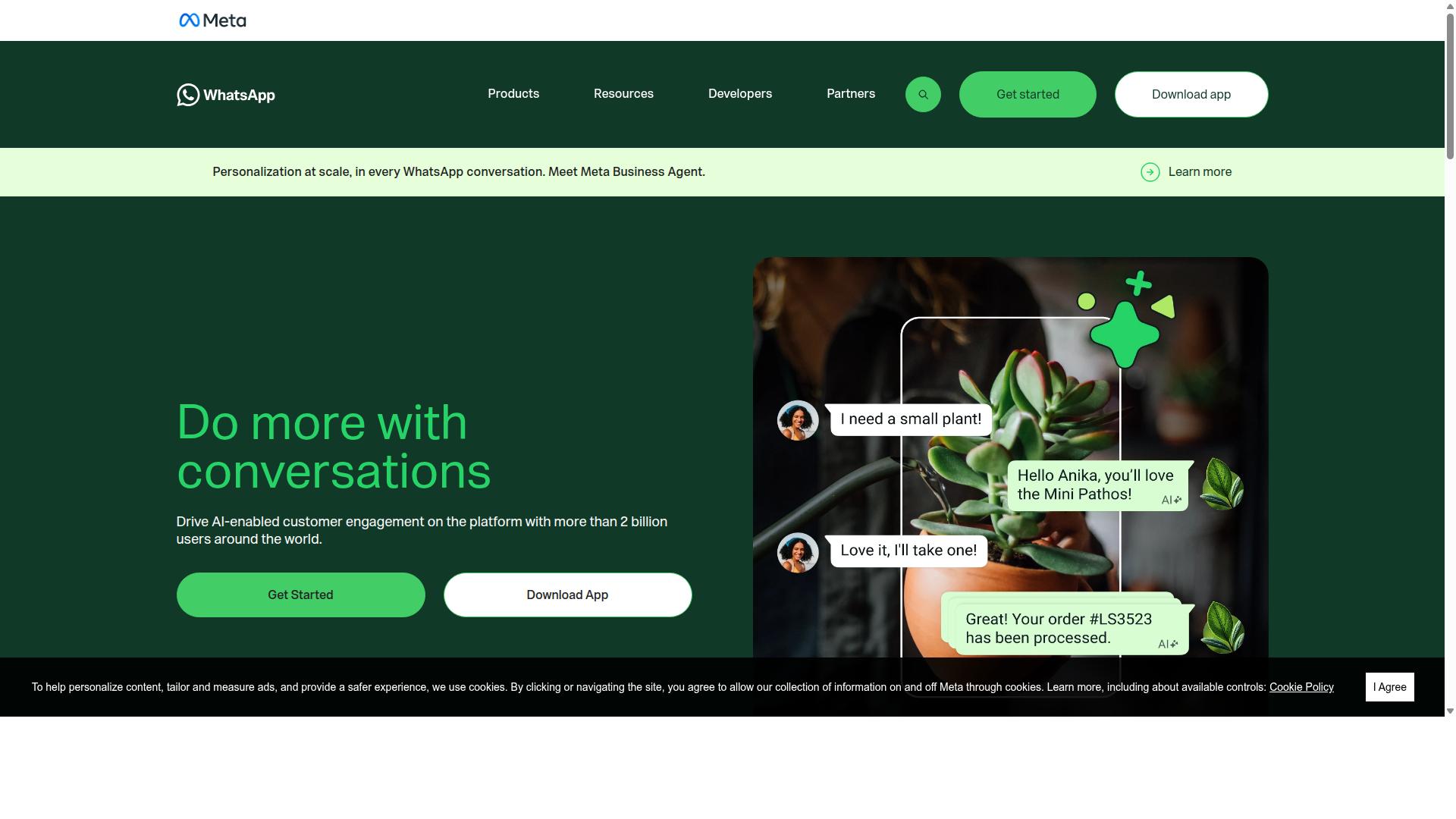 WhatsApp Business Platform (Cloud API) website